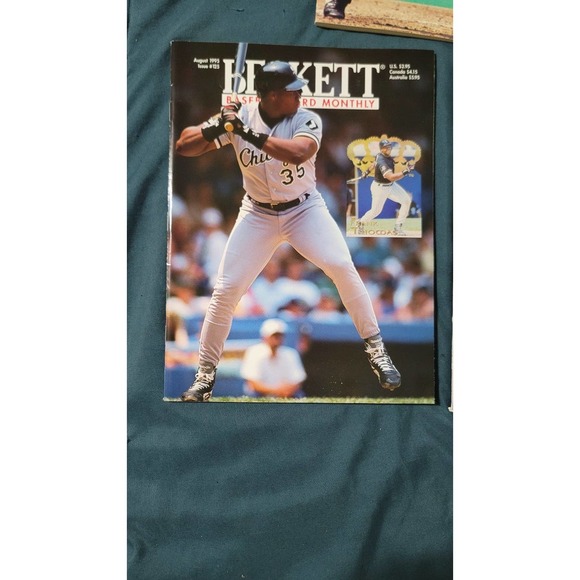 Vtg 90s Frank Thomas Beckett Baseball Magazine Bundle (3) - Picture 3 of 6